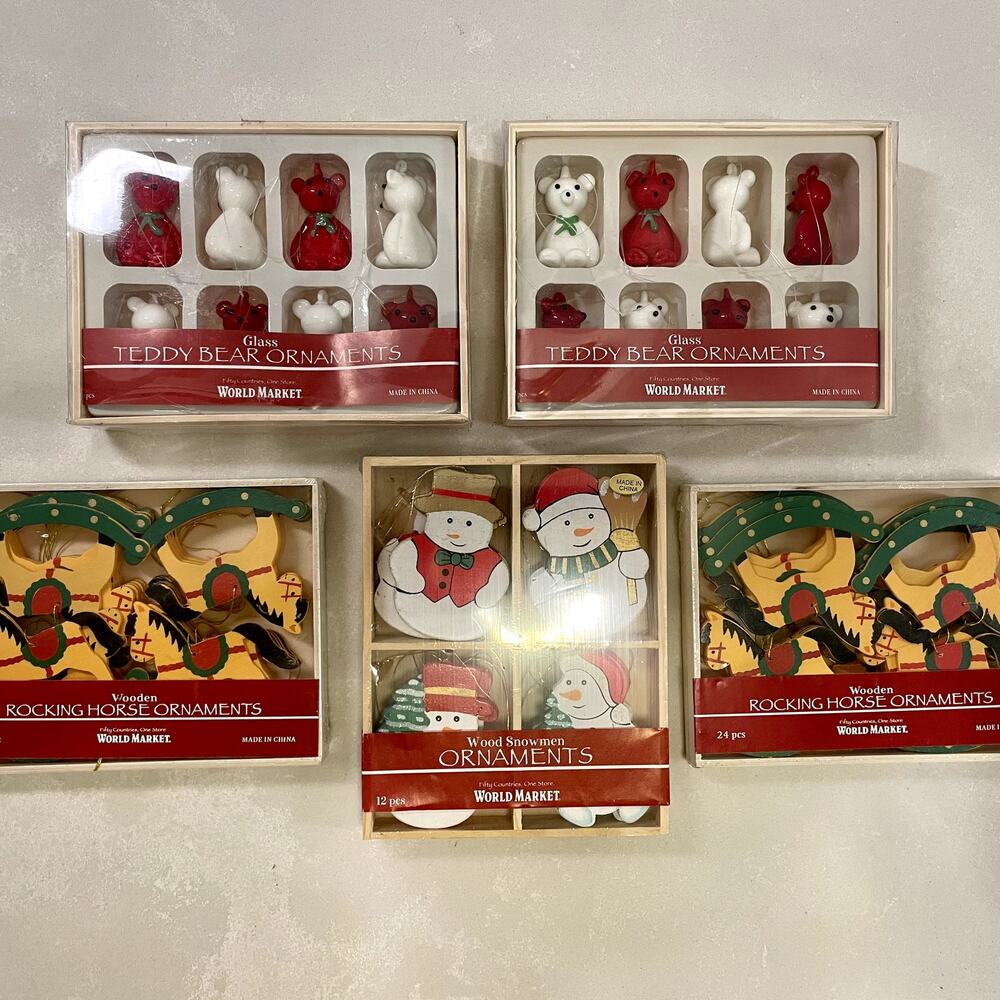 Vintage World Market Assorted Ornaments
